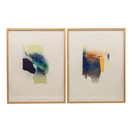 MÈAN, FRANCIS (geb. 1962), Paar abstrakte Kompositionen, - фото 1