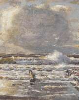 Drei maritime Gouachen