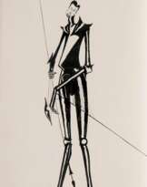 Selbst-Karikatur Don Quichotte