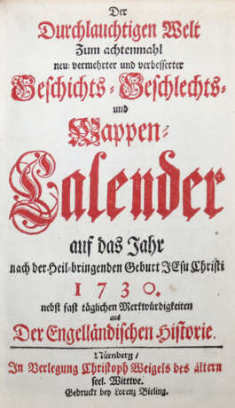 Wappen-Calender. - Foto 2