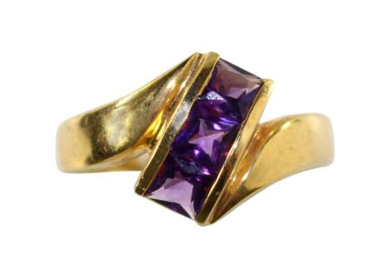 Amethystringe 585 Gelbgold, - photo 2