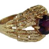 Damenring 14k Gelbgold Amethyst. - Foto 2