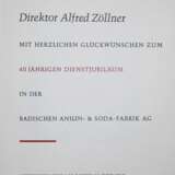 Zöllner, Alfred (Direktor der BASF). - фото 2