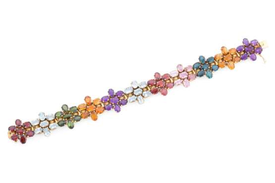 ARMBAND MIT MULTICOLOR-EDELSTEINBESATZ - photo 1