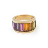 RING MIT MULTICOLOR-EDELSTEINBESATZ - photo 1