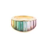 RING MIT MULTICOLOR-EDELSTEINBESATZ - photo 1