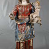 Große geschnitzte Madonnenfigur - Foto 2