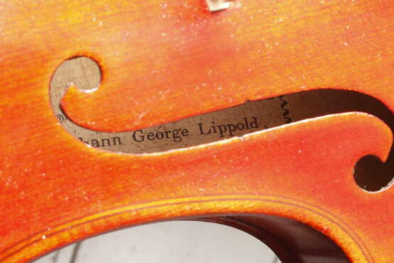 Violine J. G. Lippold im Etui - Foto 10