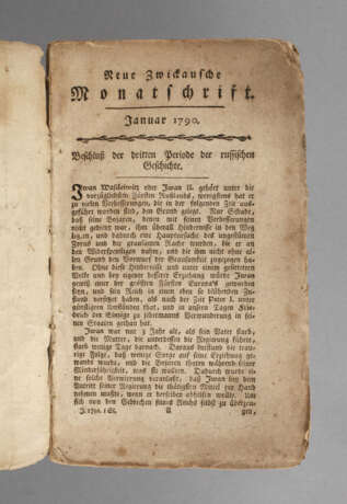 Neue Zwickausche Monatschrift 1790 - photo 1