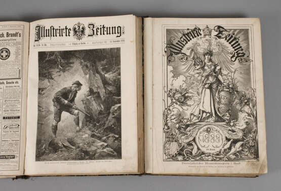 Zwei Bände Illustrirte Zeitung 1888 - photo 1