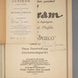 Paar Autogramme Richard Strauss - фото 1