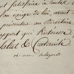 Autogramm Charles-Maurice de Talleyrand