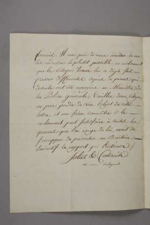 Autogramm Charles-Maurice de Talleyrand - Foto 3
