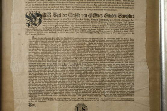 Sächsisch-Kaiserliche Bekanntmachung Langenreinsdorf 1734 - Foto 3