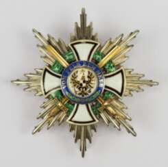 Prussia: Royal house order of Hohenzollern, star of the big commanders with swords