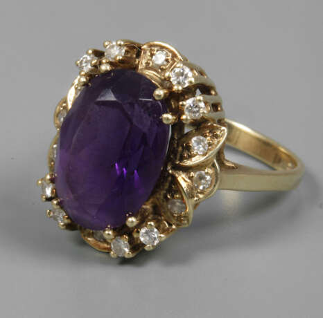 Damenring mit Amethyst - photo 1