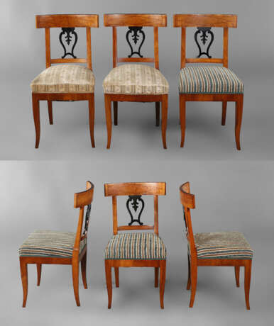 Sechs Stühle Biedermeier - Foto 1
