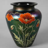 Ferdinand von Poschinger Vase Mohndekor - photo 1