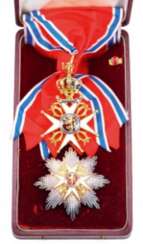 Norway: St. Olav-Order, 2. Model (1907-1937), Grand cross set with swords, in a case
