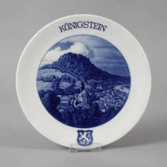 Meissen Ansichtenteller "Königstein"