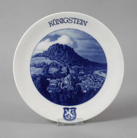 Meissen Ansichtenteller "Königstein" - photo 1