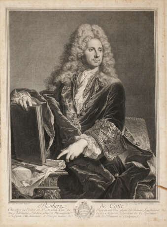 Pierre Drevet, Bildnis Robert de Cotte - Foto 1