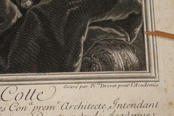 Pierre Drevet, Bildnis Robert de Cotte - фото 3