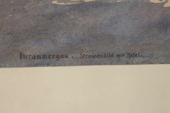 Otto Kubel, "Oberammergau – Straßenbild mit Kofel" - фото 3