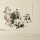 Josef Mauder, Karikatur Herr im Rollstuhl - photo 1