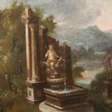 Italienisches Landschaftscapriccio 17. Jahrhundert - Foto 4