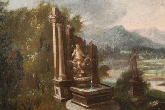 Italienisches Landschaftscapriccio 17. Jahrhundert - photo 4