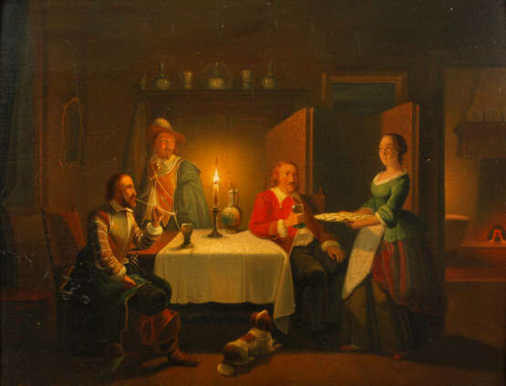 Pieter Gerardus Sjamaar, Interieur im Kerzenschein - photo 1