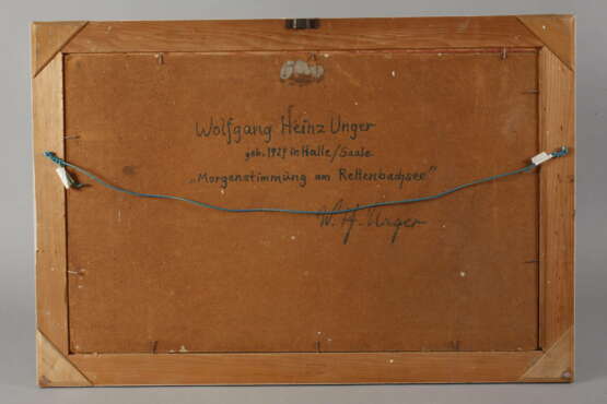 Wolfgang Heinz Unger, "Morgenstimmung am Rettenbachsee" - photo 4