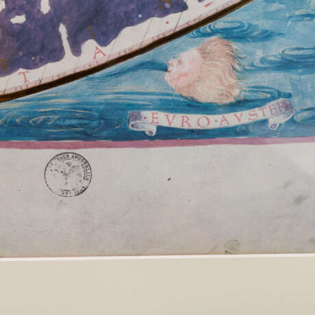 Faksimilierte Weltkarte, Florenz 15. Jahrhundert. - - Foto 3