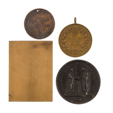 4 Medaillen, Württemberg  Ende 19. Jahrhundert/Anfang 20. Jahrhundert. - - Foto 2