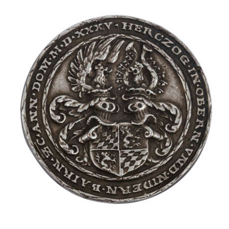 Bayern - Abguß einer Silbermedaille von 1535, - Foto 2