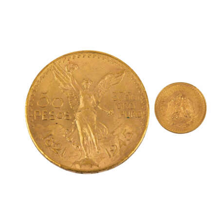 Mexiko/GOLD - 50 Pesos + 2,5 Pesos, - фото 2