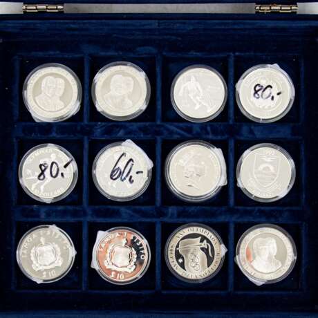 24 Olympia-Gedenkmünzen zumeist 1992, - photo 2