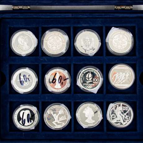 24 Olympia-Gedenkmünzen zumeist 1992, - photo 3