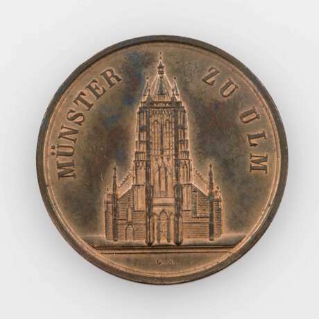 Ulm - Bronzene Prämienmedaille der Realanstalt o.J. (ab 1844), Medailleur G.S., - photo 1