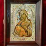 Ikone „Ikone der Gottesmutter Wladimirskaja“, Emaille, Gemischte Technik, Klassizismus, Ukraine, 2019 - Foto 2