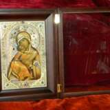 Ikone „Ikone der Gottesmutter Wladimirskaja“, Emaille, Gemischte Technik, Klassizismus, Ukraine, 2019 - Foto 5