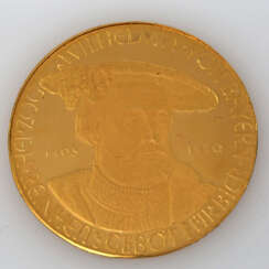 Goldmedaille Bayern, 20. Jahrhundert - 5 Dukaten o.J., auf das bayerische Reinheitsgebot für Bier, Stempel von Karl Roth 1960,
