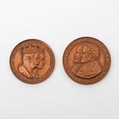 2 Medaillen - a) Auf die Krönung 1861 in Königsberg