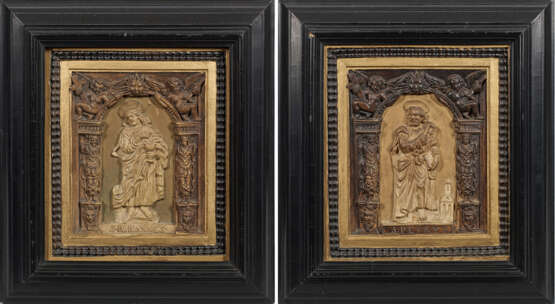 Paar Relieffliesen im Renaissance-Stil - Foto 1