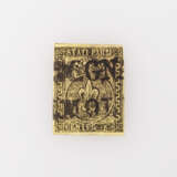 Italien Kirchenstaat: 5 Cent. 1852 mit seltenem Teilstempel, - photo 1
