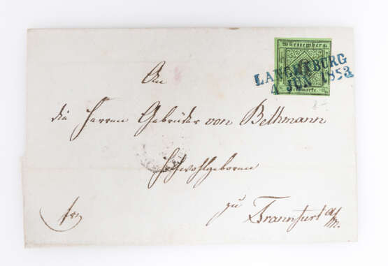 Württemberg 1851 - 5 Faltbriefe - фото 4
