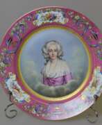 Porzellanmanufaktur Sèvres. Тарелка Портрет Марии-Жозефины Савойской