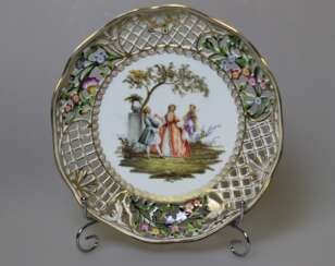 Plate of "Genre scenes" Meissen