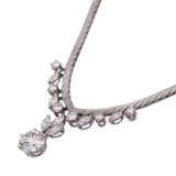 SCHILLING Collier mit zentralem Brillant ca. 3 ct, - Foto 4